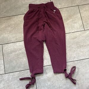 Gymshark Maroon Jogger Pants